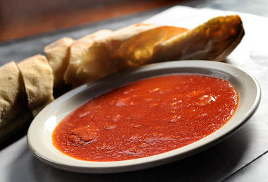 Pastabilities signature dishes Wicked Chicken RiggiesSpicy Hot Tomato OilPink Vodka Cream Sauce